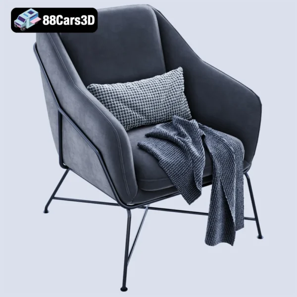 Brida Armchair – Contemporary Lounge Chair 3D Model