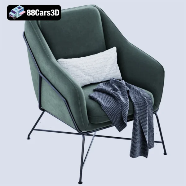 Brida Armchair – Contemporary Lounge Chair 3D Model