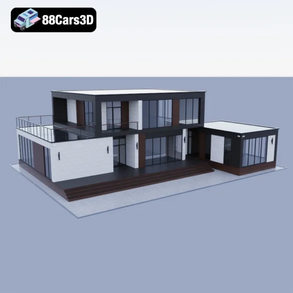 Country House 1 – Rustic Residential House 3D Model