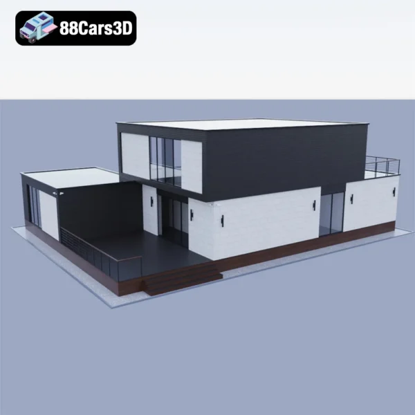 Country House 1 – Rustic Residential House 3D Model