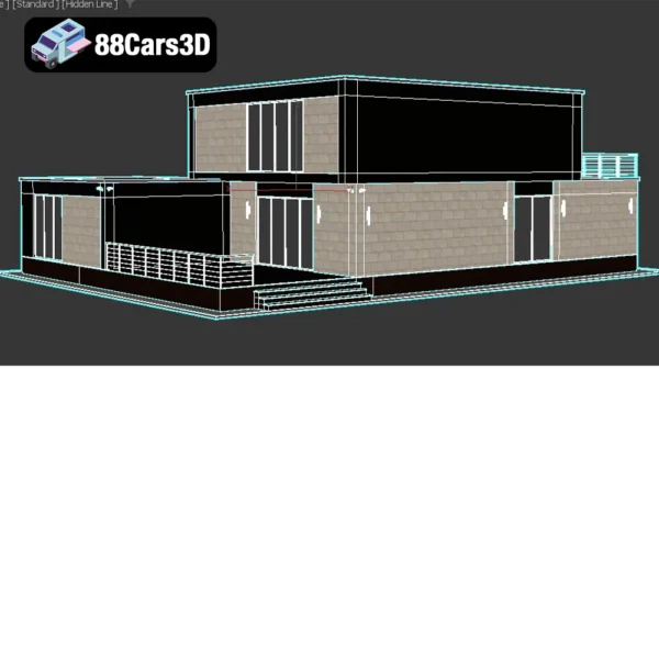 Country House 1 – Rustic Residential House 3D Model