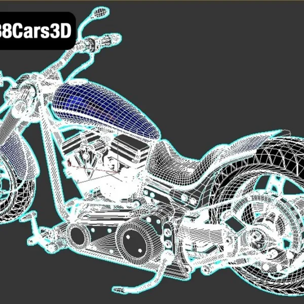 Empire Motorcycle 3D Model