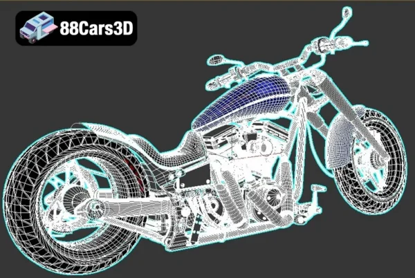 Empire Motorcycle 3D Model