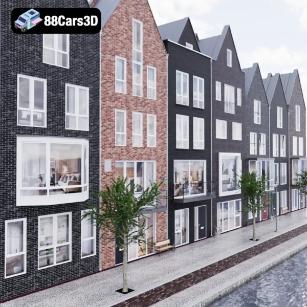 Facade Netherlands – Traditional Dutch Architecture 3D Model