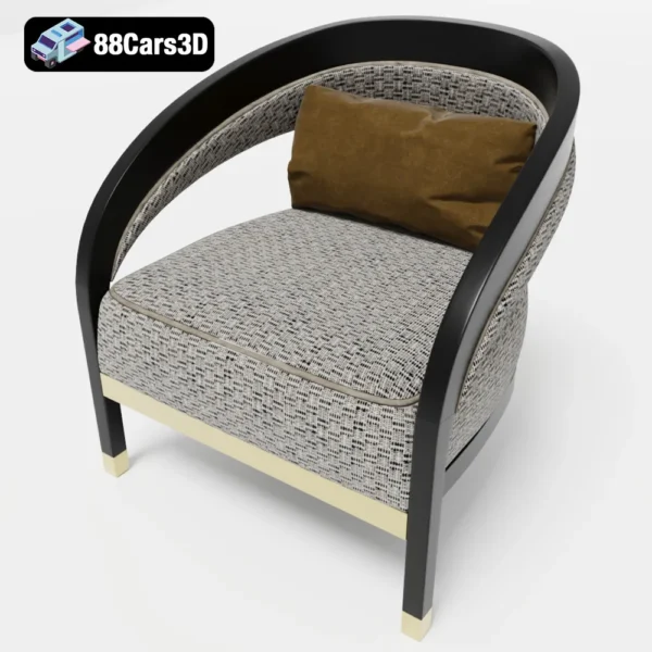 024 Frato Amer Armchair – Modern Luxury Armchair 3D Model