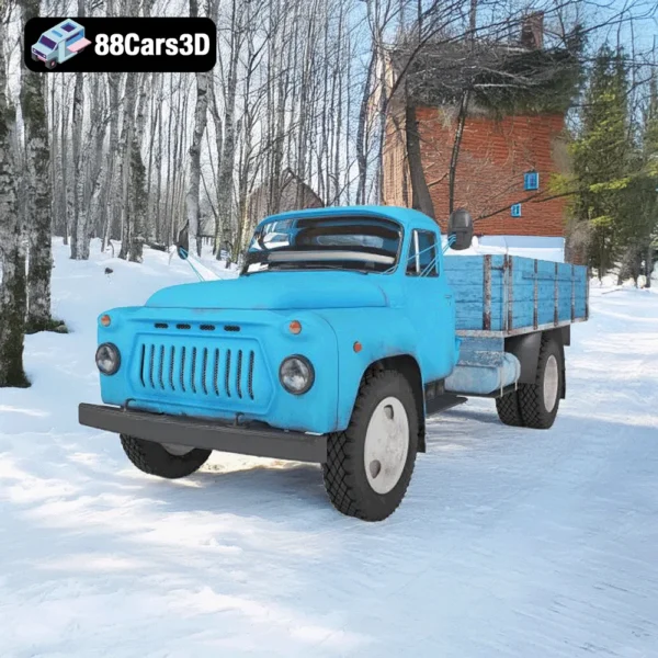 GAZ-52 – Soviet Classic Medium-Duty Truck 3D Model