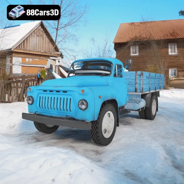 GAZ-52 – Soviet Classic Medium-Duty Truck 3D Model