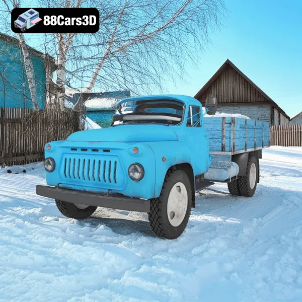 GAZ-52 – Soviet Classic Medium-Duty Truck 3D Model