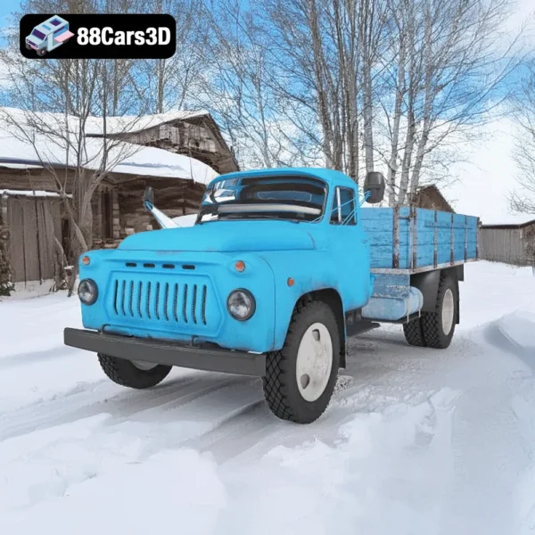 GAZ-52 – Soviet Classic Medium-Duty Truck 3D Model