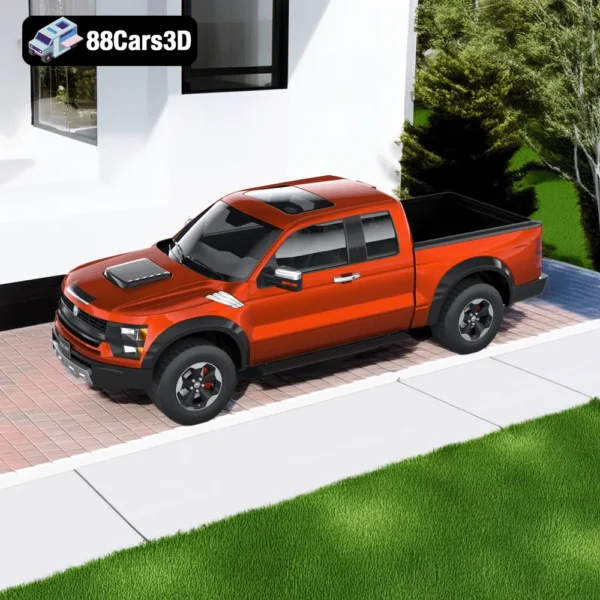 Generic Pickup 2020 – Versatile Light-Duty Truck 3D Model