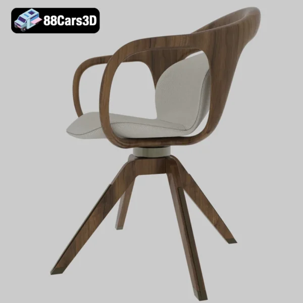 Giorgetti NORAH 2015  Elegant Lounge Chair 3D Model