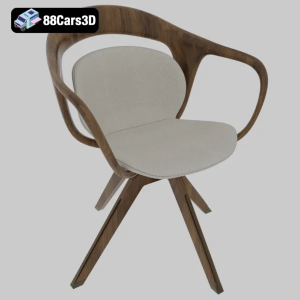 Giorgetti NORAH 2015  Elegant Lounge Chair 3D Model