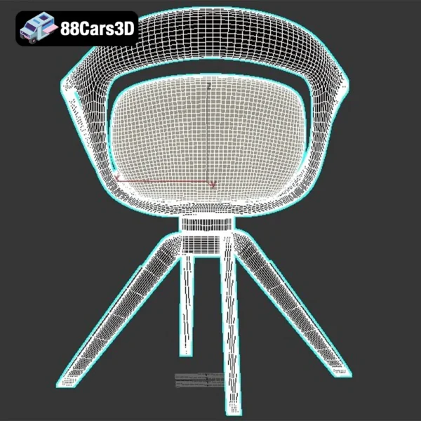 Giorgetti NORAH 2015  Elegant Lounge Chair 3D Model