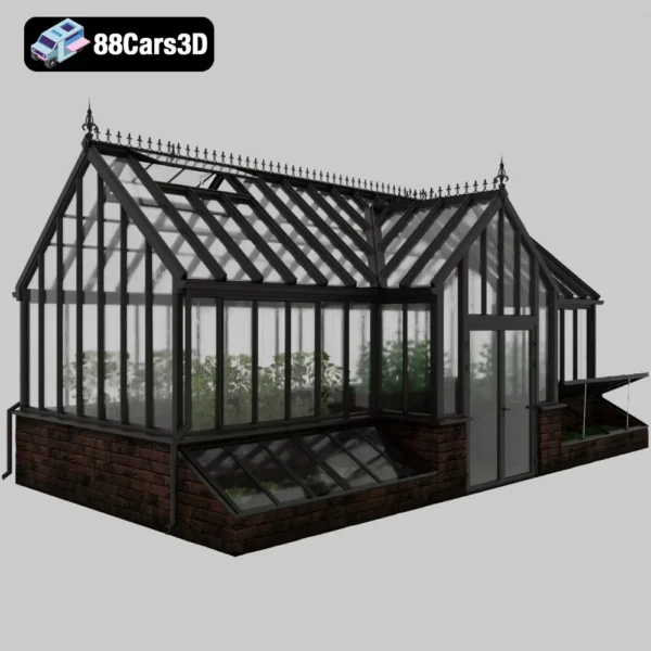 Greenhouse Totland4 – Glass Structure 3D Model