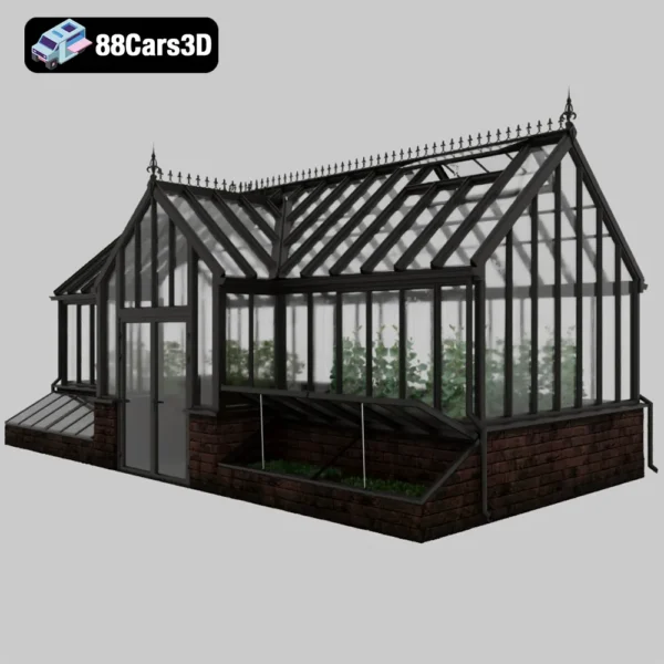 Greenhouse Totland4 – Glass Structure 3D Model