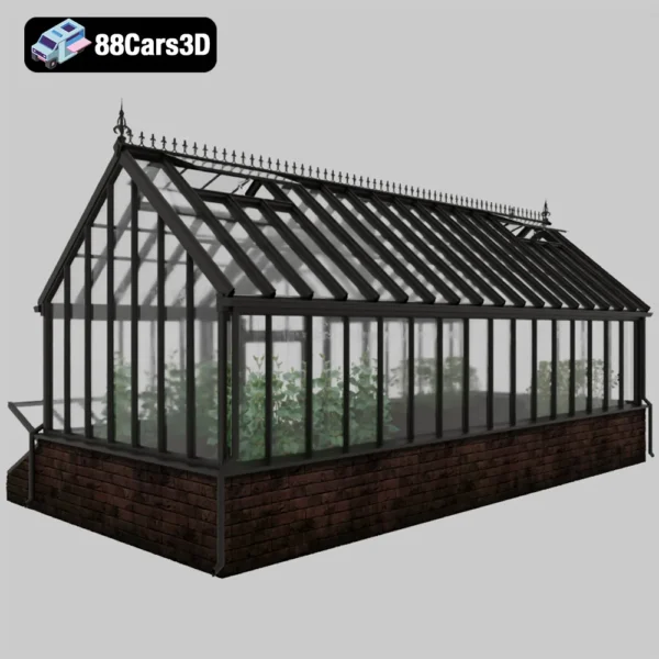 Greenhouse Totland4 – Glass Structure 3D Model