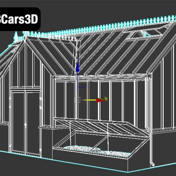 Greenhouse Totland4 – Glass Structure 3D Model