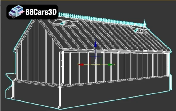 Greenhouse Totland4 – Glass Structure 3D Model