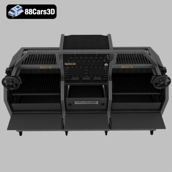 Grillworks Infierno X100 – Professional Wood-Fired Grill 3D Model