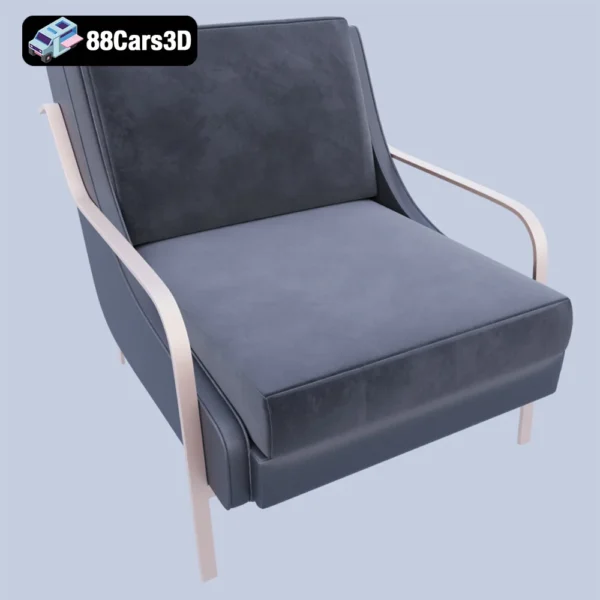 Halden Chair – Modern Accent Chair 3D Model