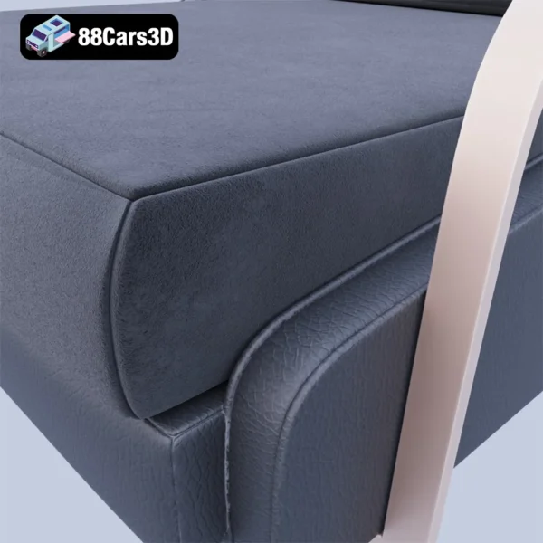 Halden-004 Halden Chair – Modern Accent Chair 3D Model