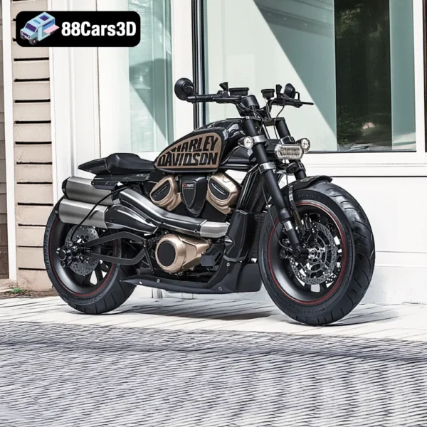Harley-Davidson Sportster S – Modern Cruiser Motorcycle 3D Model