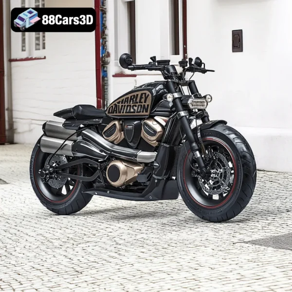 Harley-Davidson Sportster S – Modern Cruiser Motorcycle 3D Model