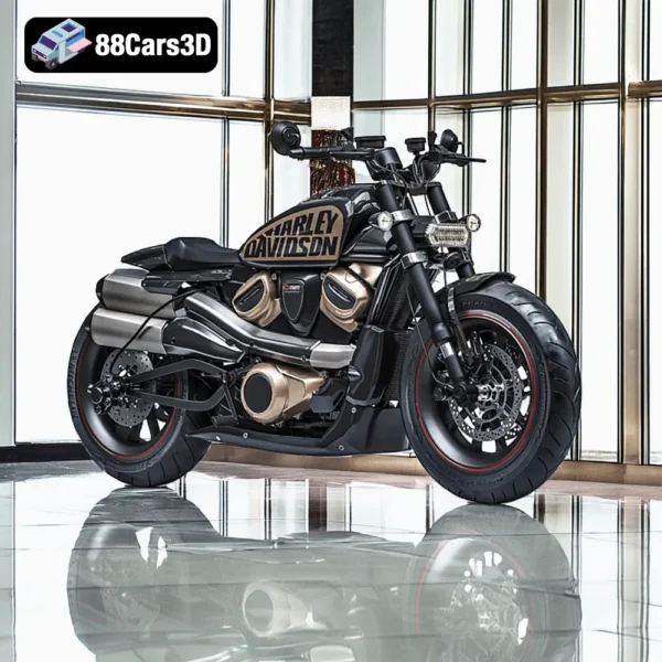 Harley-Davidson Sportster S – Modern Cruiser Motorcycle 3D Model