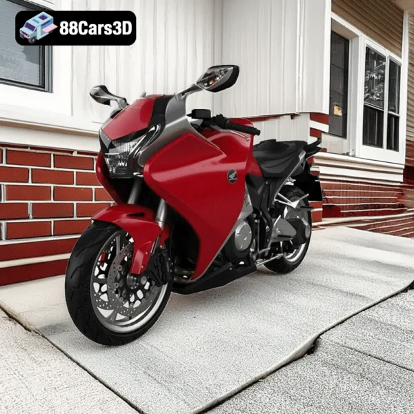 Honda_VFR_1200 1 Honda VFR 1200 – Sport Touring Motorcycle 3D Model