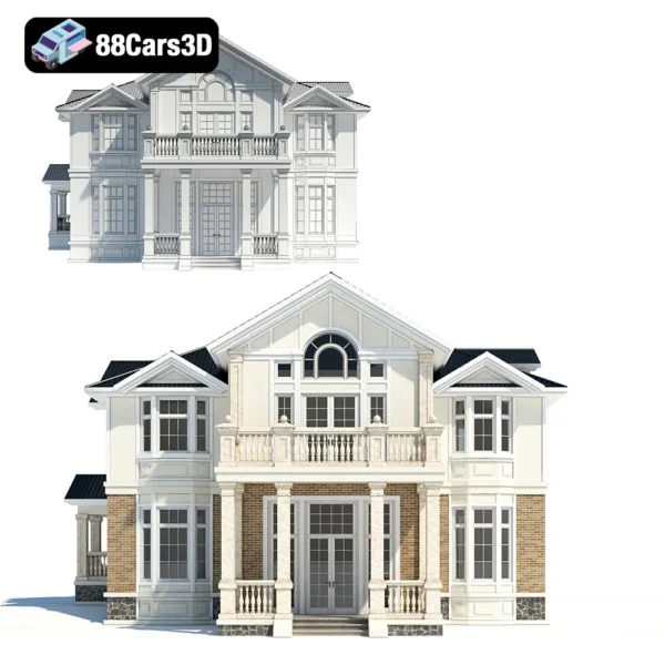 Image_001 Cottage 2 – Modern Cottage House 3D Model