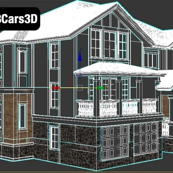 Image_005 Cottage 2 – Modern Cottage House 3D Model