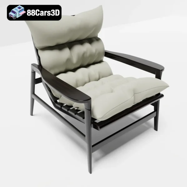 Ipanema Poliform 2021 – Contemporary Lounge Chair 3D Model