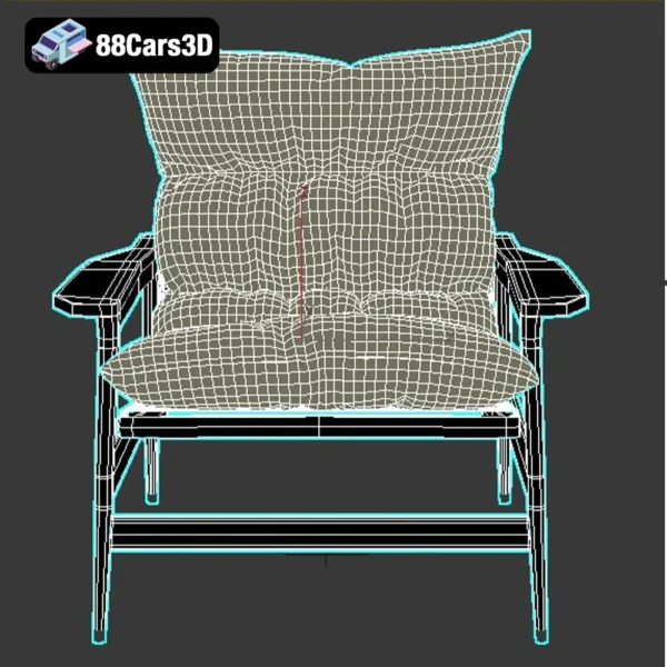 Ipanema Poliform 2021 – Contemporary Lounge Chair 3D Model