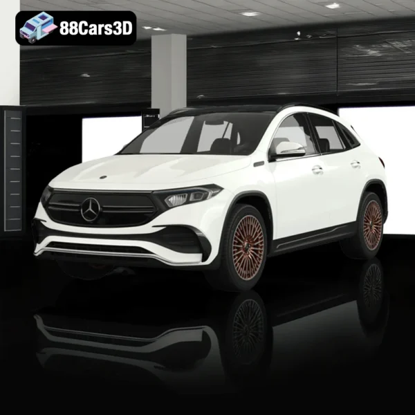 Mercedes Benz EQA 2022 12 Mercedes-Benz EQA 2022 – Electric Compact SUV 3D Model