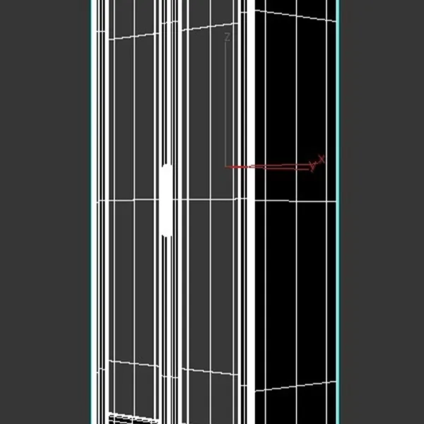 Metner Dexter Cabinet – Modern Wooden Storage Unit 3D Model