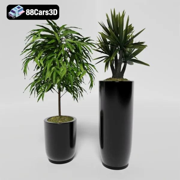 PLANTS 94 Decore  Decorative Indoor Plant Set 3D Model