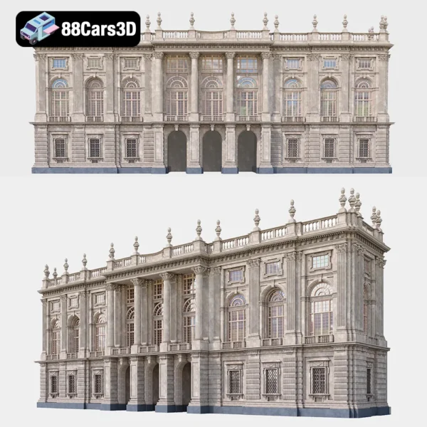 Palazzo Madama – Historic Italian Palace 3D Model