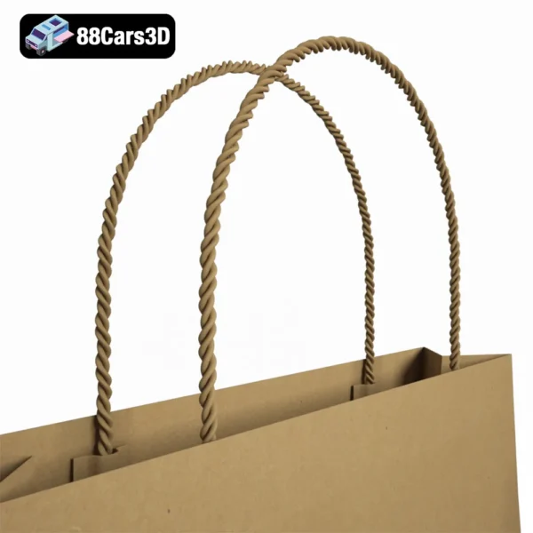 Paperbag Wine – Decorative Wine Packaging 3D Model