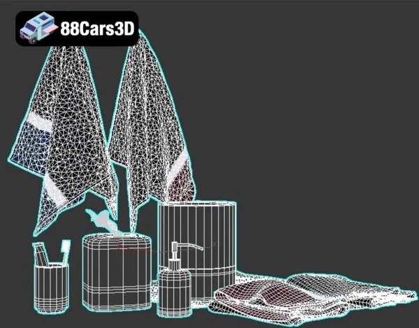 Screenshot 2025-05-19 113907 PB_Teen Color Block Bath Accessoires Set 3D Model