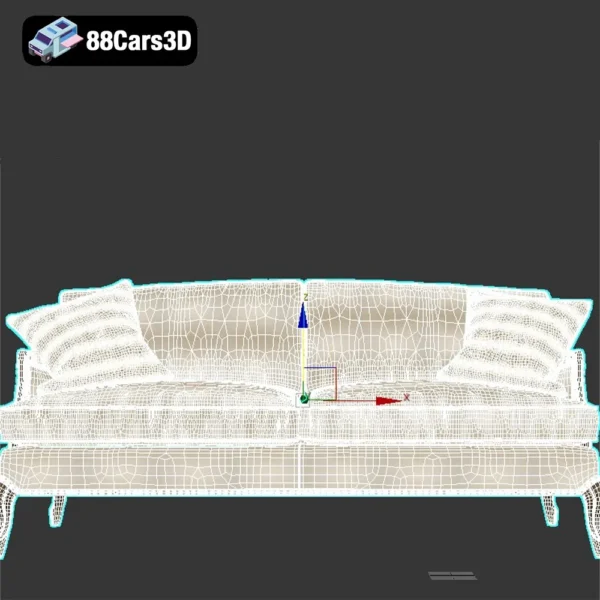 Set Caracole – Elegant Living Room Furniture 3D Model