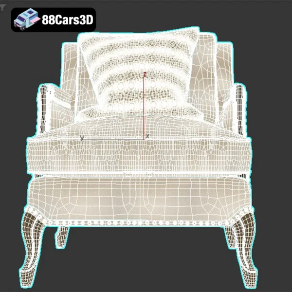 Set Caracole – Elegant Living Room Furniture 3D Model