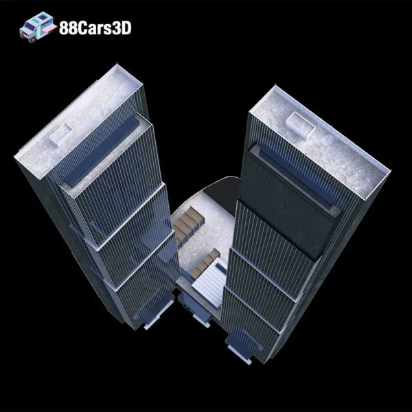 Neva Tower Skyscraper – Moscow City 2021 3D Model