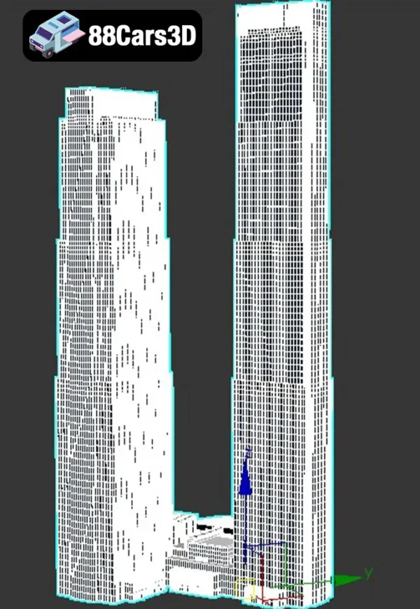 Neva Tower Skyscraper – Moscow City 2021 3D Model