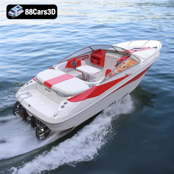 Speed Sea Boat – Sleek Performance Watercraft 3D Model