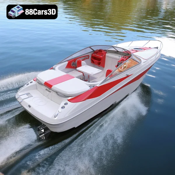 Speed Sea Boat – Sleek Performance Watercraft 3D Model