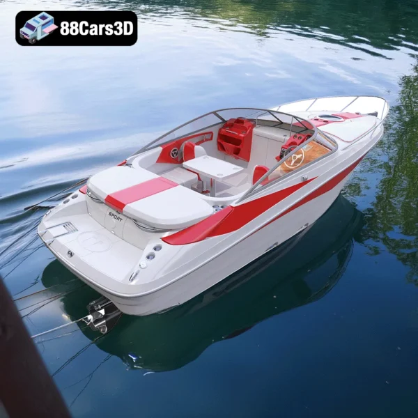 Speed Sea Boat – Sleek Performance Watercraft 3D Model