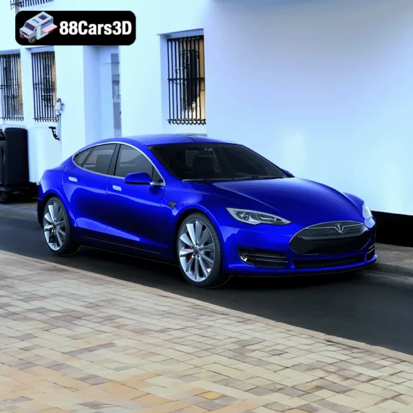 Tesla Model S – Modern Electric Sedan 3D Model