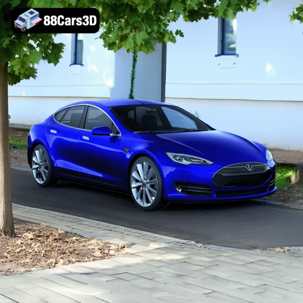 Tesla Model S – Modern Electric Sedan 3D Model