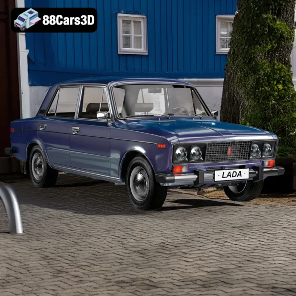 Vaz_lada 3 Vaz Lada – Classic Soviet Compact Car 3D Model
