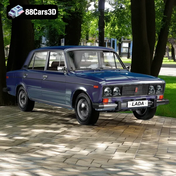 Vaz_lada 8 Vaz Lada – Classic Soviet Compact Car 3D Model